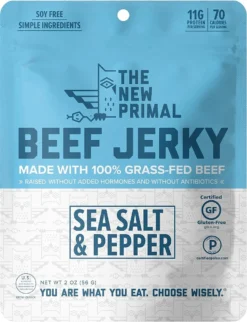 The New Primal Spicy 100% Grass-Fed Beef Jerky
