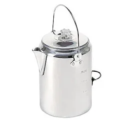 Stansport Aluminum Percolator Coffee Pot 9-Cup